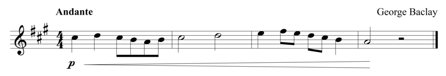 Grade 1 violin sight reading exercise, "Making it Louder" by George B. on SightReadingMastery