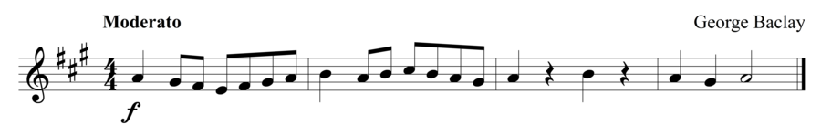 Grade 1 violin sight reading exercise, "Let It Flow" by George B. on SightReadingMastery
