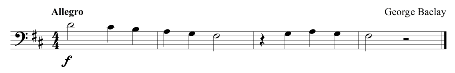 Grade 1 cello sight reading exercise, "You Made It!" by George B. on SightReadingMastery