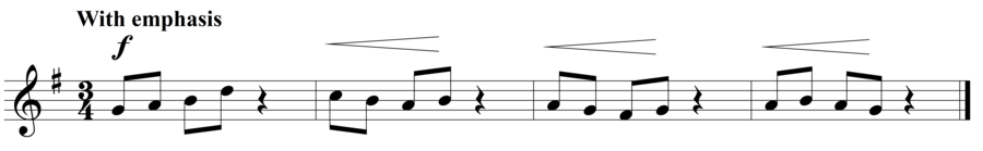 Grade 2 voice sight reading exercise, "Stop and Go" by Steven K. on SightReadingMastery