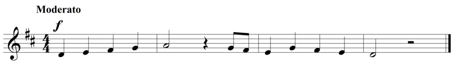 Grade 2 voice sight reading exercise, "It's Easy!" by Steven K. on SightReadingMastery
