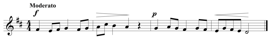 Grade 2 voice sight reading exercise, "Scherzando" by Steven K. on SightReadingMastery