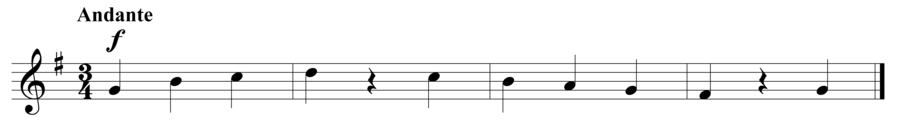 Grade 2 voice sight reading exercise, "Majestically in G Major" by Steven K. on SightReadingMastery