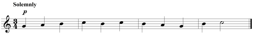 Grade 2 voice sight reading exercise, "A Silent Moment" by Steven K. on SightReadingMastery