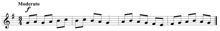 Grade 2 voice sight reading exercise, "John Playing" by Steven K. on SightReadingMastery