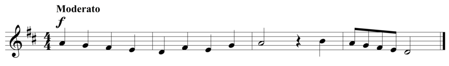 Grade 2 voice sight reading exercise, "Rising and Falling" by Szabolcs Attila S. on SightReadingMastery