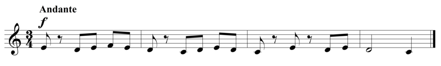 Grade 2 voice sight reading exercise, "Stammering Singer" by Szabolcs Attila S. on SightReadingMastery