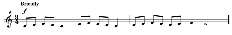 Grade 2 voice sight reading exercise, "Tired and Sleepy" by Szabolcs Attila S. on SightReadingMastery