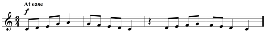 Grade 2 voice sight reading exercise, "Cantabile in C Major" by Szabolcs Attila S. on SightReadingMastery