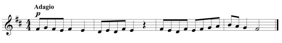 Grade 2 voice sight reading exercise, "Soft and Serene" by Szabolcs Attila S. on SightReadingMastery