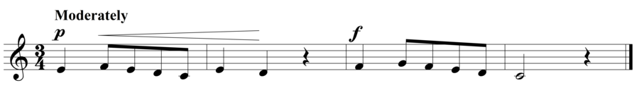 Grade 2 voice sight reading exercise, "Lyrical and Flowing" by Szabolcs Attila S. on SightReadingMastery