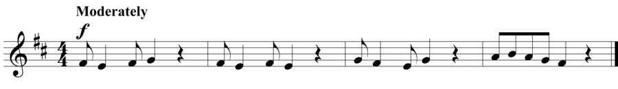 Grade 2 voice sight reading exercise, "Rest on Beat 4" by Szabolcs Attila S. on SightReadingMastery