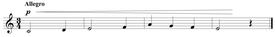 Grade 2 voice sight reading exercise, "Gradually Increasing" by Szabolcs Attila S. on SightReadingMastery