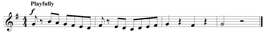 Grade 2 voice sight reading exercise, "It's Nice to Play" by Szabolcs Attila S. on SightReadingMastery