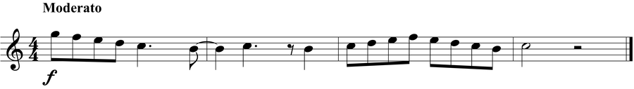 Grade 2 guitar sight reading exercise, "Joyful! Joyful!" by Jonathan D. on SightReadingMastery
