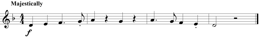 Grade 2 guitar sight reading exercise, "Solemnly Processing" by Honesto Jr. J. on SightReadingMastery