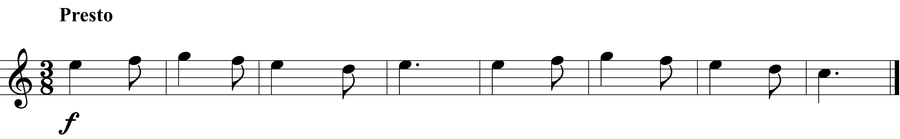 Grade 3 guitar sight reading exercise, "Almost Late" by Jonathan D. on SightReadingMastery