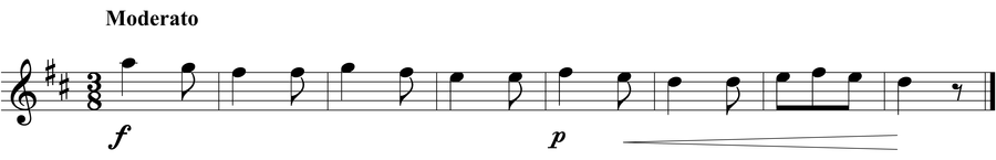 Grade 3 guitar sight reading exercise, "Here I Come" by Jonathan D. on SightReadingMastery