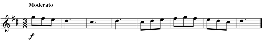 Grade 3 guitar sight reading exercise, "Joyful! Joyful!" by Jonathan D. on SightReadingMastery