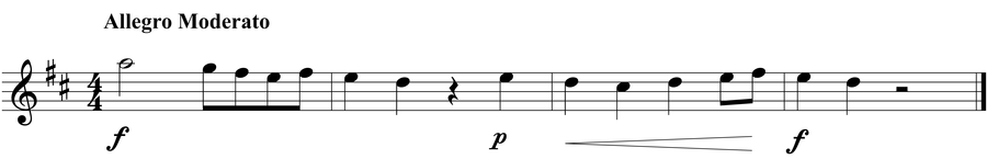 Grade 3 guitar sight reading exercise, "Not Too Fast" by Jonathan D. on SightReadingMastery