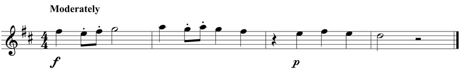 Grade 3 guitar sight reading exercise, "Postlude in D Major" by Jonathan D. on SightReadingMastery