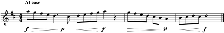 Grade 3 guitar sight reading exercise, "Crescendos and Decrescendos" by Jonathan D. on SightReadingMastery