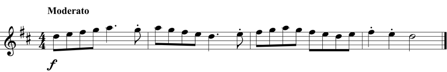 Grade 3 guitar sight reading exercise, "Up and Down the Stairs" by Jonathan D. on SightReadingMastery