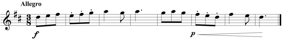 Grade 3 guitar sight reading exercise, "Animato in D Major" by Honesto Jr. J. on SightReadingMastery