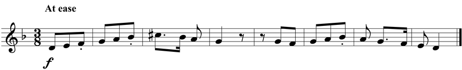 Grade 3 guitar sight reading exercise, "Cantabile in D Minor" by Jonathan D. on SightReadingMastery