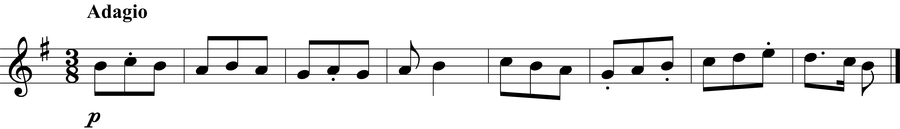 Grade 3 guitar sight reading exercise, "Soft and Serene" by Jonathan D. on SightReadingMastery
