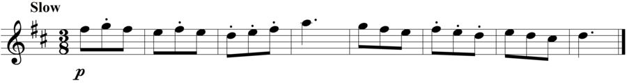 Grade 3 guitar sight reading exercise, "Adagio in D Major" by Honesto Jr. J. on SightReadingMastery