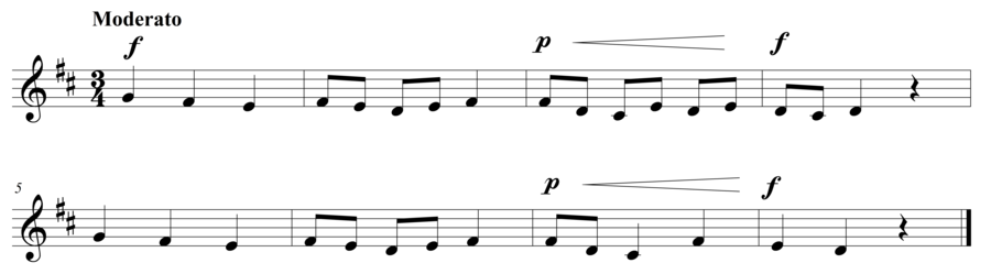 Grade 3 voice sight reading exercise, "Jocose" by Steven K. on SightReadingMastery