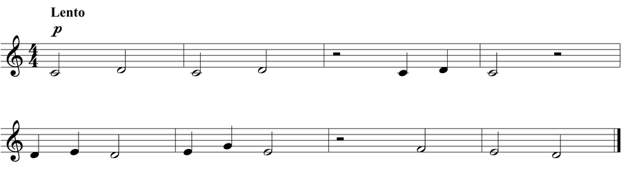 Grade 3 voice sight reading exercise, "Almost Nothing" by Jonathan D. on SightReadingMastery