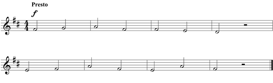 Grade 3 voice sight reading exercise, "Almost Late" by Jonathan D. on SightReadingMastery