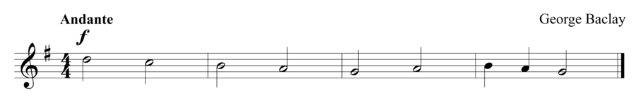 Grade 1 voice sight reading exercise, "Hold Your Breath" by George B. on SightReadingMastery