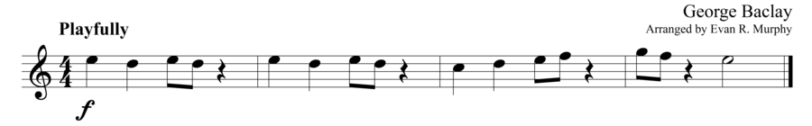 Grade 1 guitar sight reading exercise, "Do the Rhythm" by George B. on SightReadingMastery