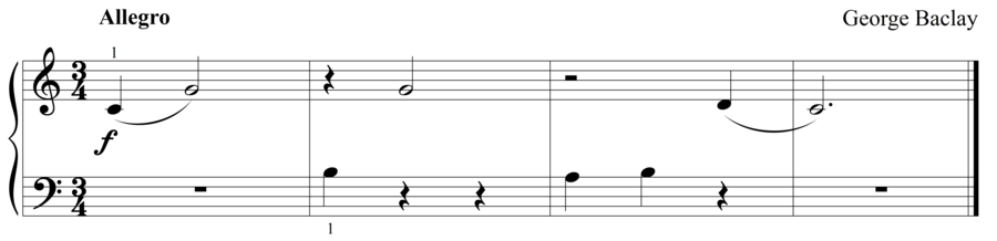Grade 1 piano sight reading exercise, "Waltz With Me!" by George B. on SightReadingMastery