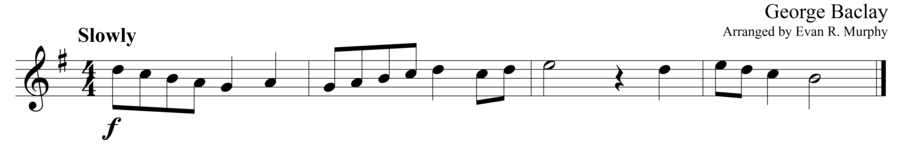 Grade 1 guitar sight reading exercise, "Delicately in G Major" by George B. on SightReadingMastery