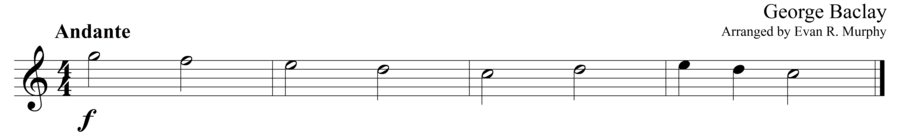 Grade 1 guitar sight reading exercise, "Holding On" by George B. on SightReadingMastery