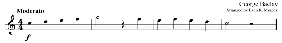 Grade 1 guitar sight reading exercise, "It's Easy!" by George B. on SightReadingMastery
