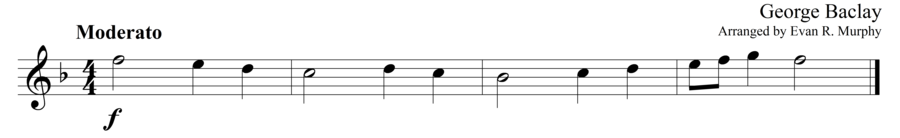 Grade 1 guitar sight reading exercise, "Triunfante" by George B. on SightReadingMastery