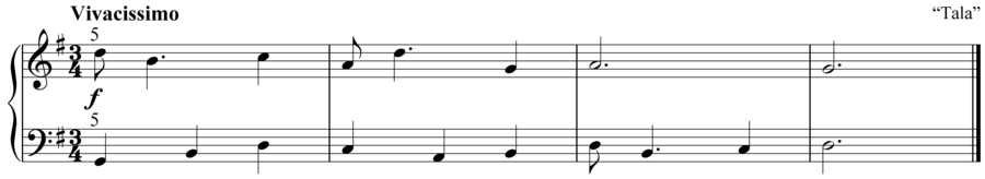 Grade 2 piano sight reading exercise, "Vivacissimo in G Major" by Anne M. on SightReadingMastery