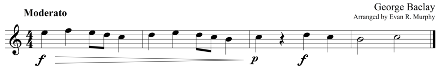 Grade 1 guitar sight reading exercise, "Dynamics Challenge" by George B. on SightReadingMastery