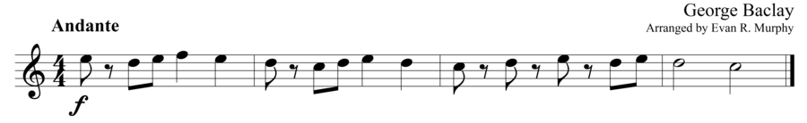 Grade 1 guitar sight reading exercise, "Stammering" by George B. on SightReadingMastery