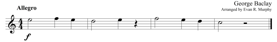 Grade 1 guitar sight reading exercise, "A Little Prelude" by George B. on SightReadingMastery
