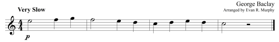 Grade 1 guitar sight reading exercise, "Lacrimoso in C Major" by George B. on SightReadingMastery