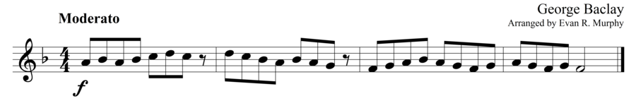 Grade 1 guitar sight reading exercise, "A Happy Soul" by George B. on SightReadingMastery