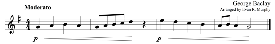 Grade 1 guitar sight reading exercise, "Make It a Little Louder" by George B. on SightReadingMastery