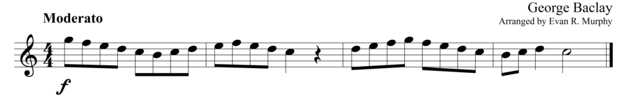 Grade 1 guitar sight reading exercise, "An Energetic Solo" by George B. on SightReadingMastery