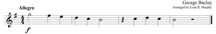 Grade 1 guitar sight reading exercise, "You Made It!" by George B. on SightReadingMastery